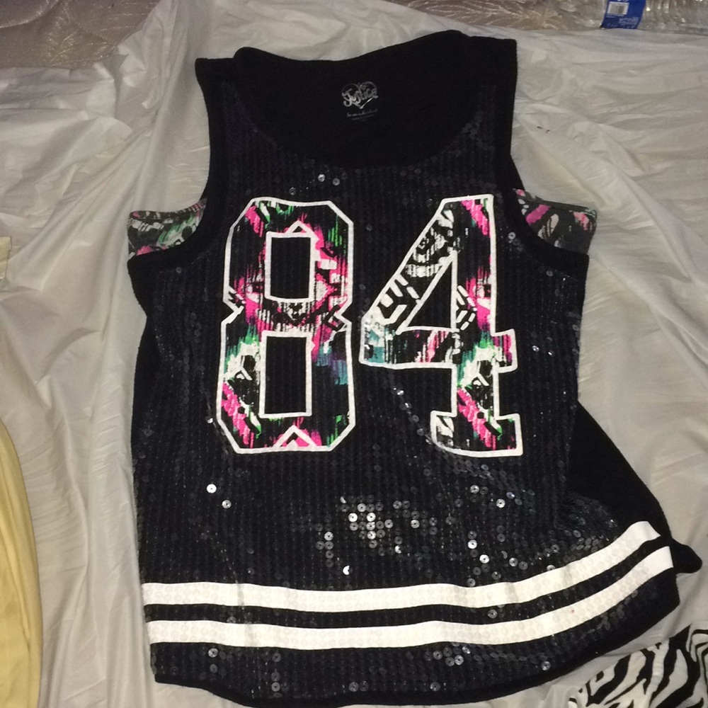 Justice sequence tank top